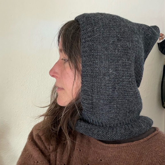 Accessories - French Alpaca and Merino Pixie balaclava